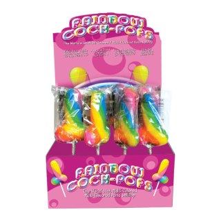 Candyprints Rainbow Fruit Lollipop kolorowy smak owocowy 85g