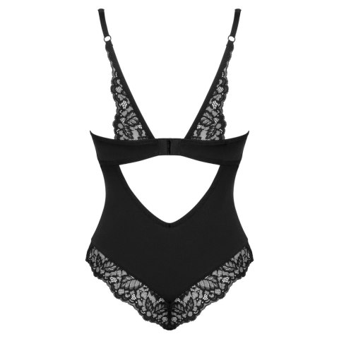 Obsessive Bellastia Body czarne XL/2XL - Koronka, Regulacja, Komfort