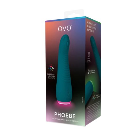 Ovo Phoebe model zielony - precyzyjna stymulacja, 9 trybow, LED