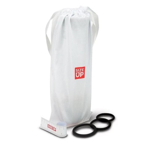 Size Up Deluxe - System prożniowy z manometrem i pompką ręczną, przezroczysty