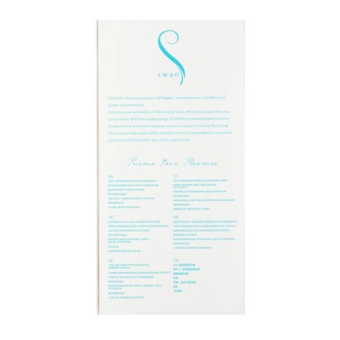 Swan Blossom The Kissing Blue - masażer punktu G i łechtaczki, silikon