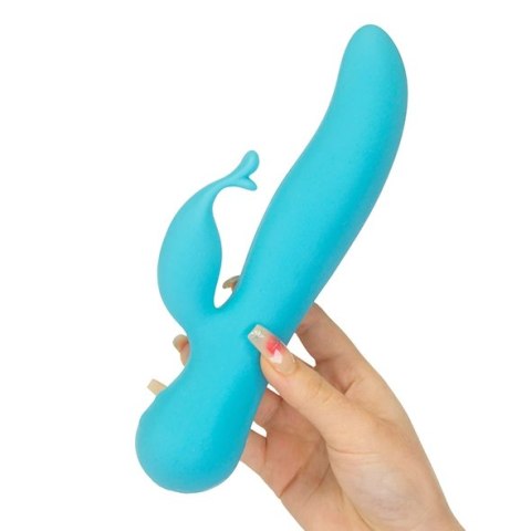 Swan Blossom The Kissing Blue - masażer punktu G i łechtaczki, silikon