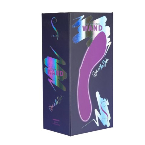 Swan Mini Swan Wand Fioletowy - Wodoodporny, Bezszwowy, Kompaktowy