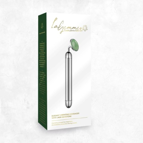 La Gemmes Jadeitowy Masażer Wibracyjny 15 cm - Zielony Kamień Szlachetny