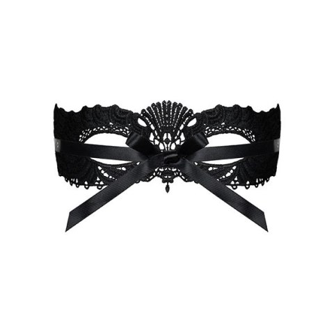 Obsessive A700 Maska Czarna Gipiura Satynowe Wiązanie One Size