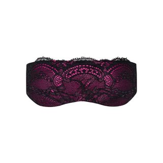 Obsessive Roseberry koronkowa maska na oczy magenta One Size