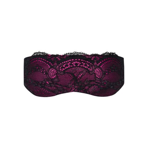 Obsessive Roseberry koronkowa maska na oczy magenta One Size