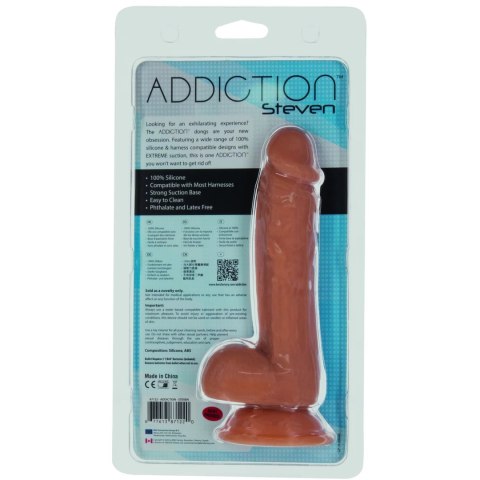 Addiction Steven silikonowy model anatomiczny 19cm karmelowy