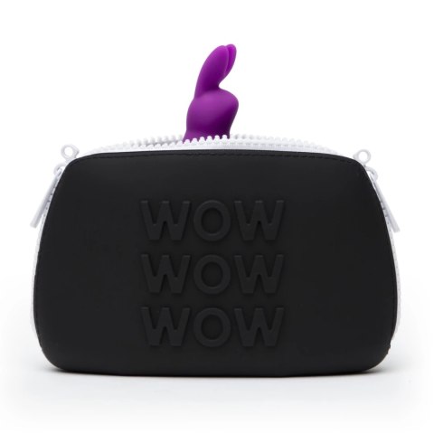 Happy Rabbit Fioletowy Pierścień Wibrujący USB z Etui Silikonowy