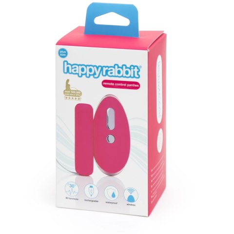 Happy Rabbit Knicker Vibe Pink - Zdalny System Wibracyjny z Figami