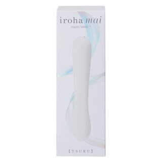 Iroha by Tenga Mai Tsuru White - Wibrujące urządzenie Haptic WAVE, 174 mm