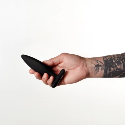 Je Joue Egon Czarny - Plug zdalnie sterowany, silikon medyczny, 135 mm