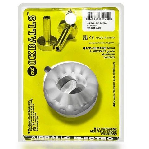 Oxballs Airballs Electro Air-Lite pierścień intymny przezroczysty