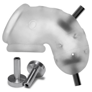 Oxballs Airlock Electro Air-Lite przezroczysta klatka intymna elektro