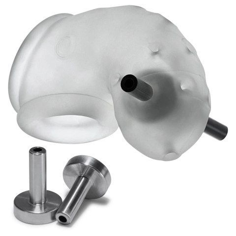 Oxballs Airlock Electro Air-Lite przezroczysta klatka intymna elektro