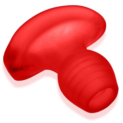 Oxballs Glowhole-2 Plug LED Morph Duży, Silikon TPR, Czerwony