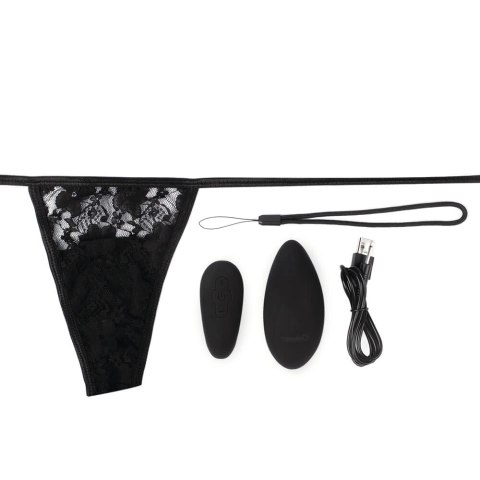 Screaming O My Secret Panty Set czarny - wibrujący model z pilotem