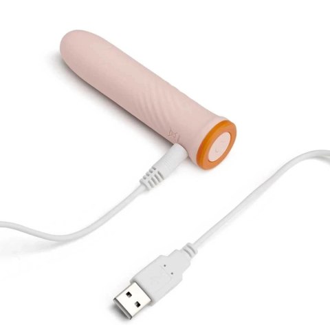 So Divine Self-Pleasure Kulowy Wibrator Prążkowany Jasny Roż USB