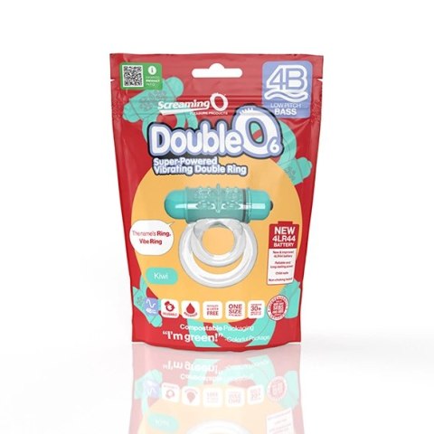 The Screaming O 4B DoubleO 6 Zielony Podwojny Pierścień Wibrujący SEBS