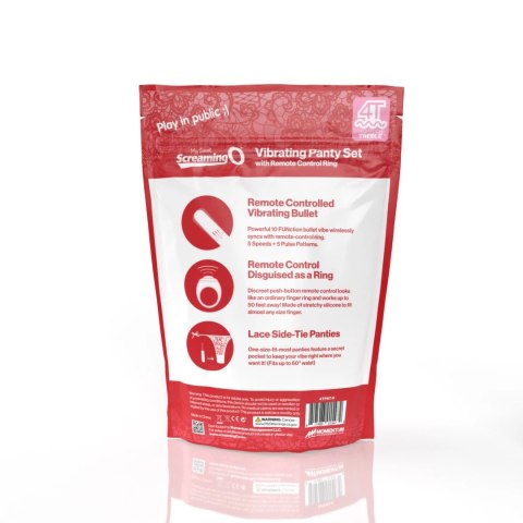 The Screaming O My Secret Charged Panty Vibe Czerwony - Zestaw z pilotem
