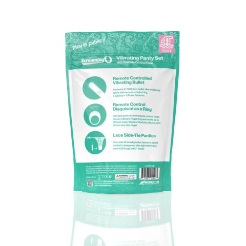 The Screaming O My Secret Zestaw Wibrujących Majtek Zielony, Pilot, Ładowanie USB