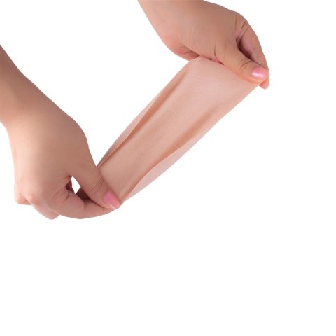 Bye Bra D-F Beżowe Wkładki podnoszące piersi + satynowe osłonki