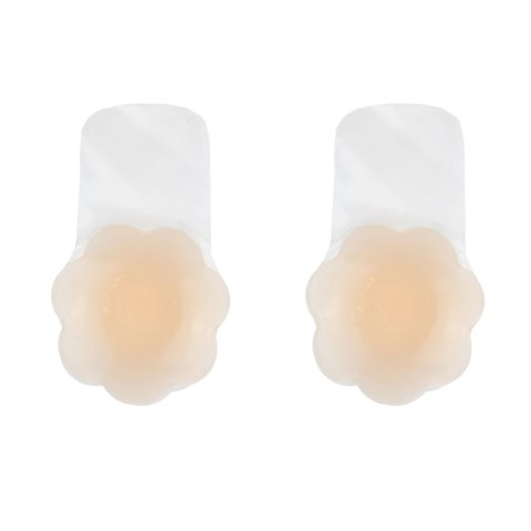 Bye Bra Silikonowe Nakładki Beżowe XL 10cm Wielokrotnego Użytku