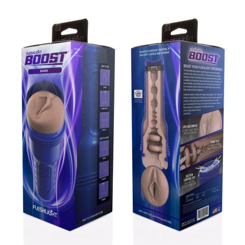 Fleshlight Boost Bang Blue - System intymny, regulacja ssania, 24,75 cm
