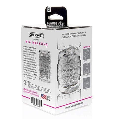 Fleshlight Quickshot Mia Malkova - kompaktowa maszyna intymna dwustronna