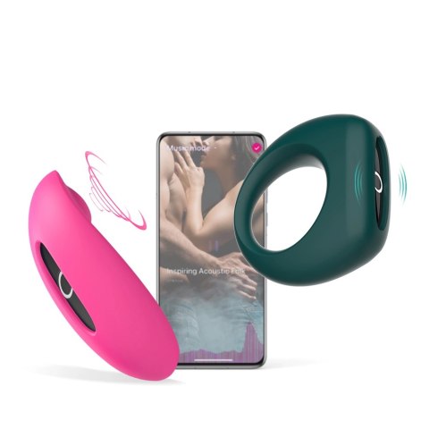 Magic Motion Candy & Dante Kit II - Zestaw dla par z wibracją, rożowy