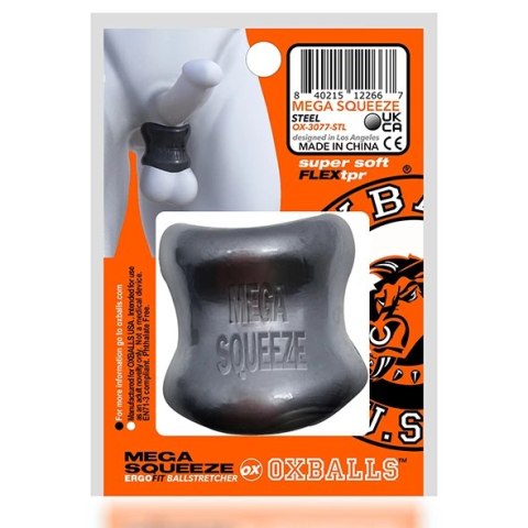 Oxballs Mega Squeeze Ergofit Pierścień Intymny Srebrny 6x5cm