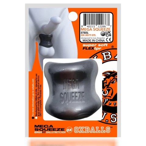 Oxballs Mega Squeeze Ergofit Pierścień Intymny Srebrny 6x5cm