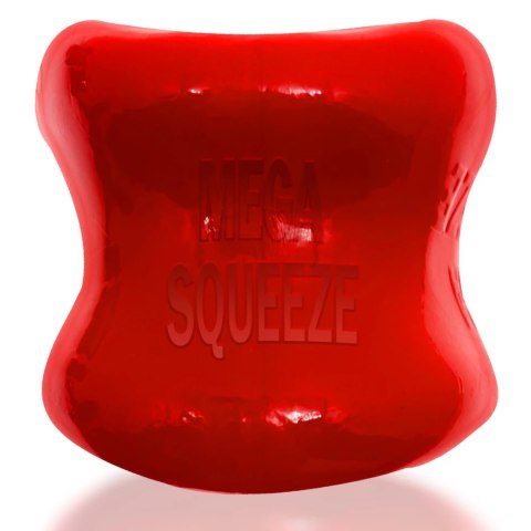 Oxballs Mega Squeeze pierścień anatomiczny czerwony FLEX-TPR 6 cm