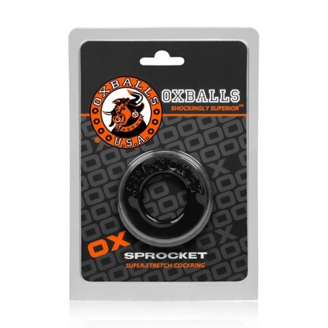 Oxballs Sprocket pierścień dynamiczny czarny, elastyczny, 4,45 cm