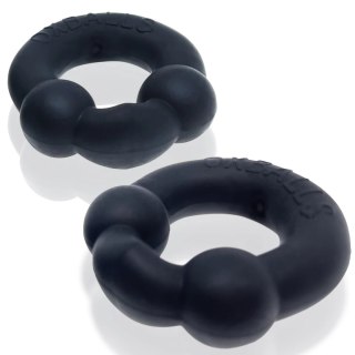 Oxballs Ultraballs Night Black 2-pak pierścieni z mieszanki PLUS+silicone