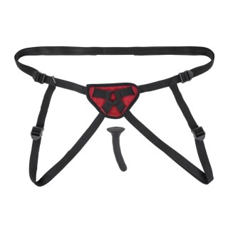 Sportsheets Saffron zestaw uprzęży z silikonowym wkładem 12,7 cm czarny