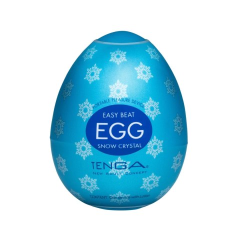 Tenga Egg Snow Crystal - Elastyczna maszyna intymna, 1 sztuka, chłodzący żel