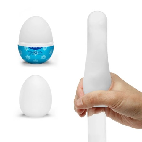 Tenga Egg Snow Crystal - Elastyczna maszyna intymna, 1 sztuka, chłodzący żel