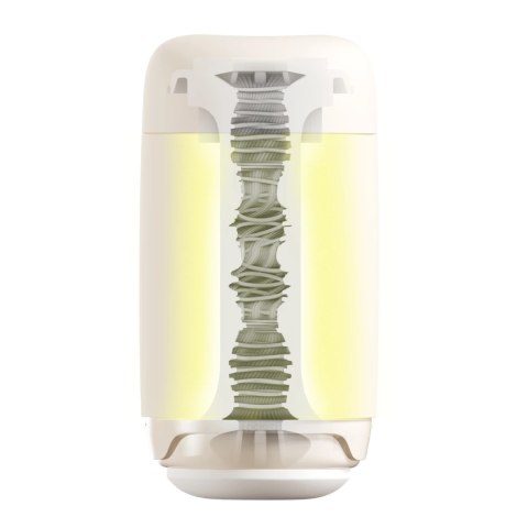 Tenga Puffy Latte Brown - anatomiczna maszyna intymna, miękka tekstura