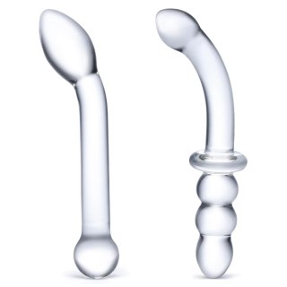 Glas G-Spot Pleasure Set - zestaw szklanych aplikatorow, zakrzywione