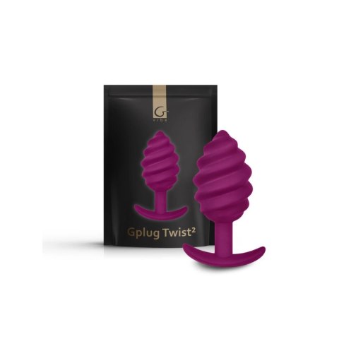 Gvibe Gplug Twist 2 Sweet Raspberry - silikonowy model spiralny 3,9 cm