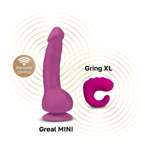 Gvibe Greal Mini Fuchsia - model kompaktowy, materiał Bioskin, 18 cm