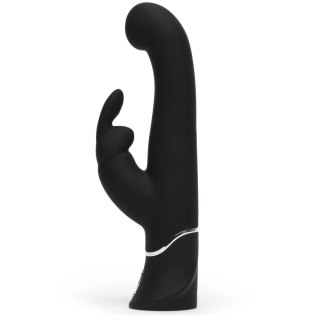 Happy Rabbit G-Spot Stroker Black - silikonowy model z funkcją rotacji