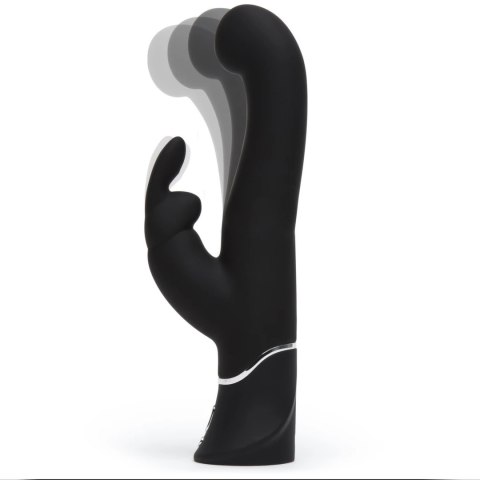 Happy Rabbit G-Spot Stroker Black - silikonowy model z funkcją rotacji