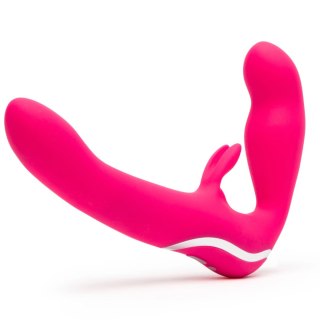 Happy Rabbit Strapless Strap-On Pink rożowy silikonowy model 23cm USB