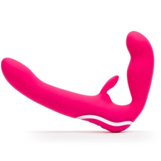 Happy Rabbit Strapless Strap-On Pink rożowy silikonowy model 23cm USB