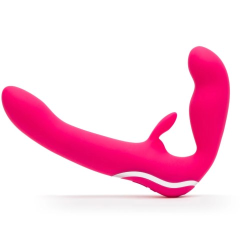 Happy Rabbit Strapless Strap-On Pink rożowy silikonowy model 23cm USB
