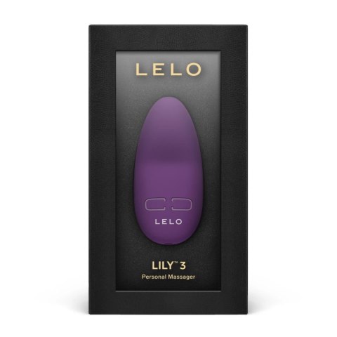 LELO Lily 3 Dark Plum - kompaktowy masażer, wodoodporny, 10 trybow