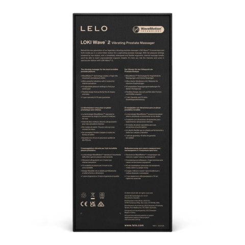 LELO Loki Wave 2 Base Blue - masażer z technologią WaveMotion, 12 trybow