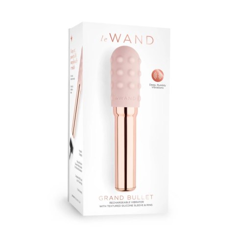Le Wand Grand Bullet Rose Gold - metalowy model precyzyjny, 12,4 cm